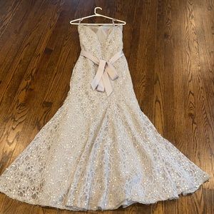 Strapless Mori Lee dress